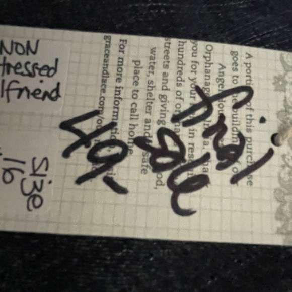 Grace & Lace non distressed girlfriend jeans size 16 - Picture 5 of 6